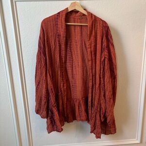 Free People Sasha Kimono Tie-Dye Jacket